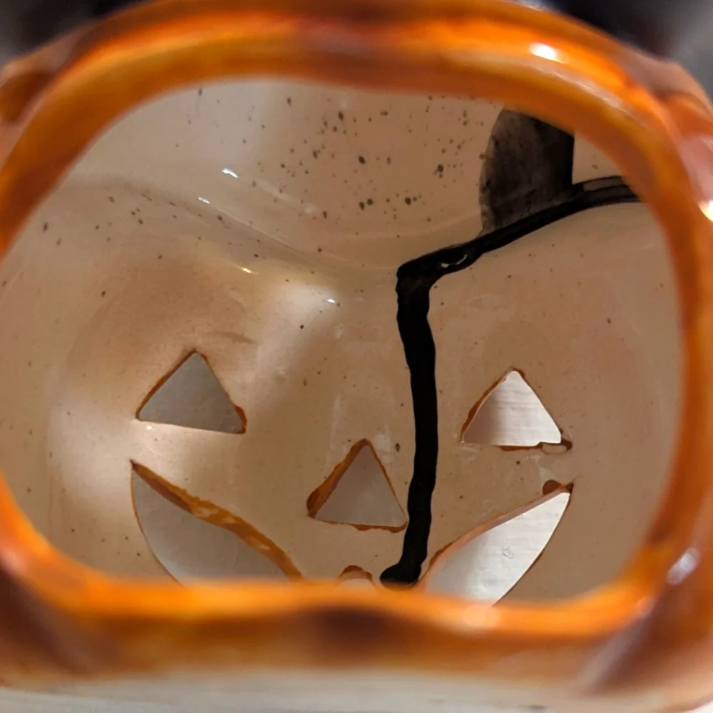 Halloween Pumpkin Candle Holder